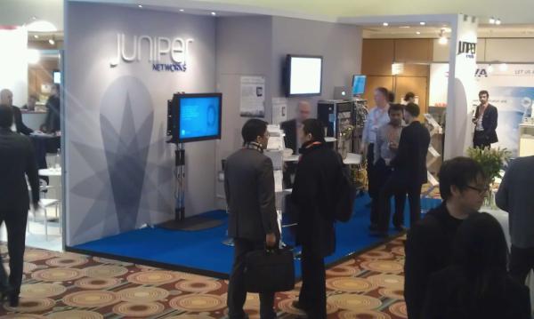 dnoguer's tweet image. Nice Juniper booth at #mplswc