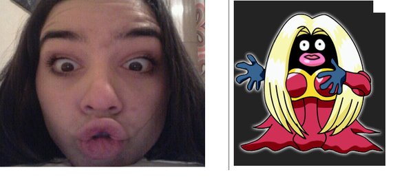 elenarivada's tweet image. @maripinedoher y su pokemon favorto #yinx