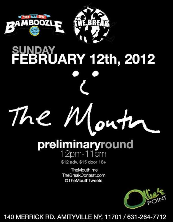 TheMouthTweets's tweet photo. @thebreakcontest made social by YuuZoo!check out our page! http://t.co/uUHunACi
FEBRUARY 12th! Contact us for tickets! http://t.co/TauadHB0