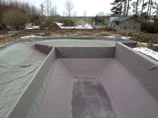 BiotopPools's tweet photo. Our latest natural swimming pool project in Hertfordshire ready to line. http://t.co/b2qztntL