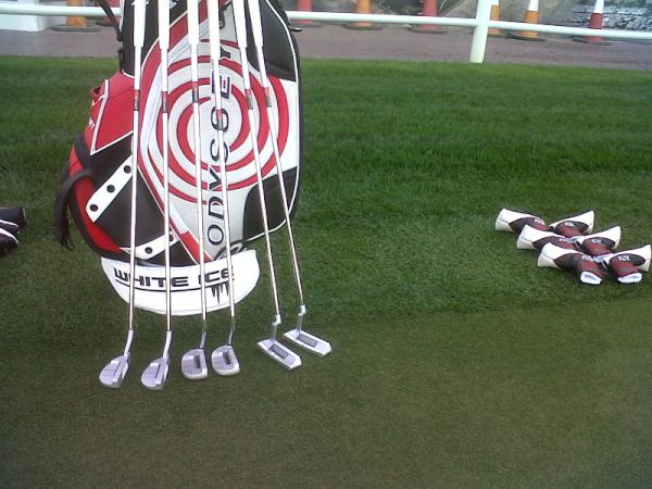 CallawayGolfEU's tweet photo. Here were the #FlipFace putters all lined up and ready to test this week. http://t.co/x1SmB9Mj