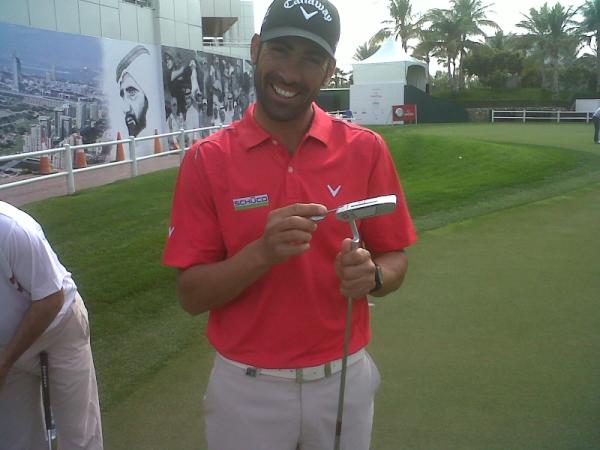 CallawayGolfEU's tweet photo. The pros were understandably excited about @odysseygolf's latest exciting putter, including Alvaro #FlipFace http://t.co/zw7sMxHu