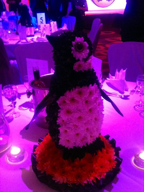 clarebalding's tweet photo. They've got penguins on the table! #Penguinconference http://t.co/727K42Ux