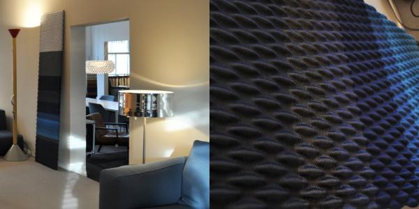 ONDOBlauw, Architextile panels at  <a href="/edhainterieur/">edha interieur</a>  in Amsterdam