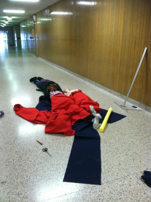 Team 229 and 4124 are very hard at work this weekend.