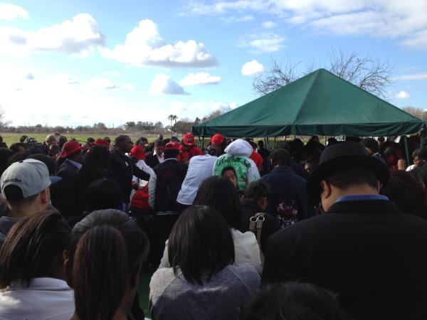 ze_rose's tweet image. Good to see all the support at the Funeral for Tre Thomas #RIPTRE