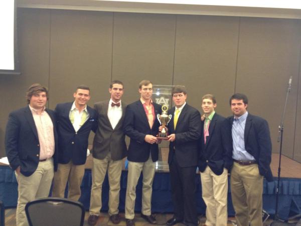 We got a new trophy for the case. #TroyDeltaChi #AuburnRLC #RegentsCup Good Times.