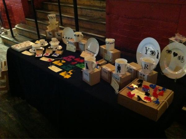 ClunyKitchen's tweet photo. One of our favourites @pwestergaard  with her work for sale at our arts & crafts market today in the venue @thecluny http://t.co/K14JBHVS