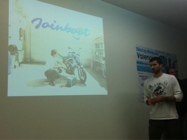 SWSpain's tweet photo. Vamos con el tercer equipo @Joinboot, encuentra a un socio para tu startup #swvalencia http://t.co/kLXM26KC