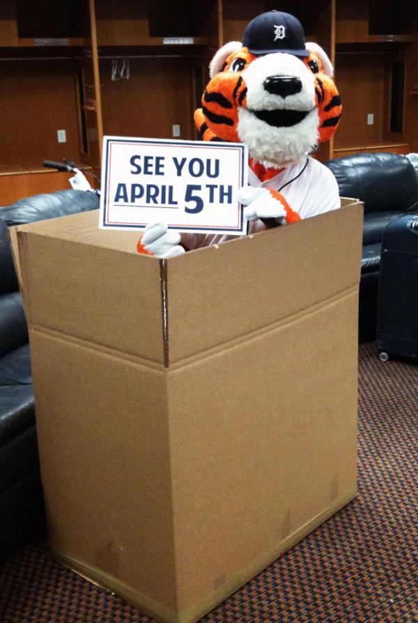 PAWSdet's tweet photo. PHOTO OP. JUST WAIT, ILL BE DOIN SWIMSUIT SHOOTS NEXT. #SUPERSTAR RT @MLB PAWS IN A BOX FOR NO REASON: http://t.co/pBwkNSuz