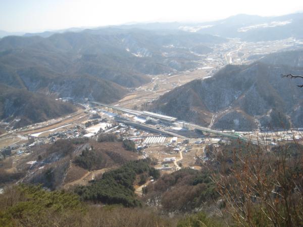 강촌 검봉산에서 바라본 강촌역...ㅋㅋ