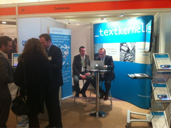 Textkernel's tweet image. Live demos of (multilingual) resume parsing and semantic search at stand 28! #Textkernel #recexpo