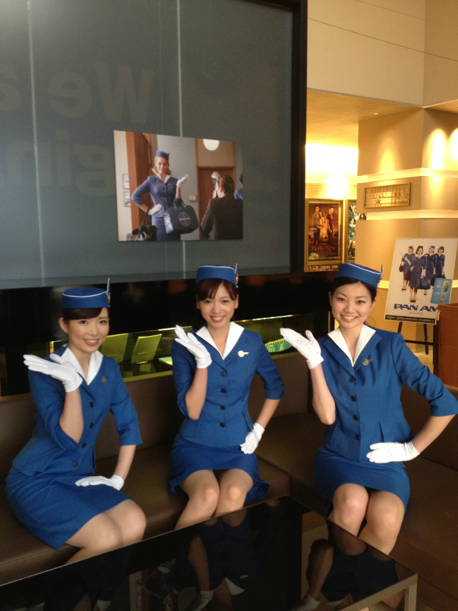 PAN AM パンナム　1980年代 スチュワーデス 制服用 スカーフセット PAN AM パンナム パンアメリカン航空 1980年代 スチュワーデス
