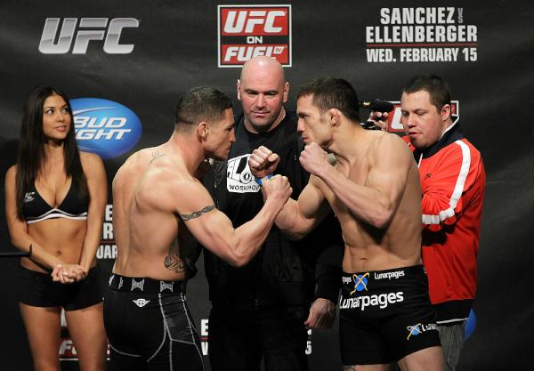 BahrainUFC's tweet photo. The main event: SANCHEZ vs. ELLENBERGER!!! http://t.co/fzHUoRZM