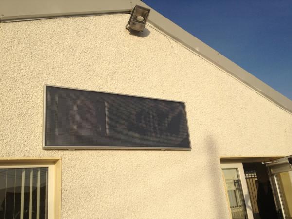 CFFAM's tweet photo. #Solarventi ventilation system on the gym, Ionad an Chrois Bhealaigh. No running costs for fresh warm air @Solarventi http://t.co/uW7FPc36