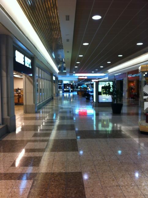 Pines Mall at 11 am. Oh yeah it's open