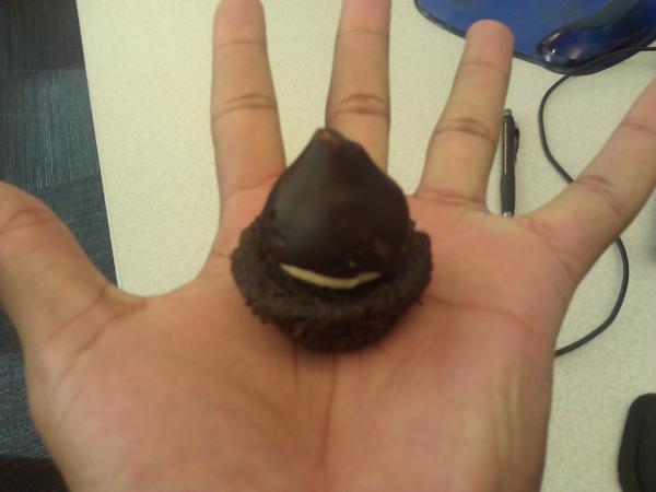 AgeMods's tweet photo. There were cupcakes out for us yesterday. Needless to say they weren't very filling. But man, they tasted amazing! ^BT http://t.co/fwc4brka
