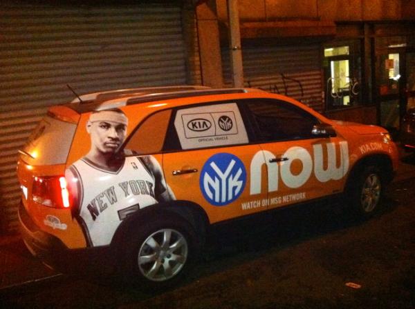 i8and8's tweet image. Hey @msgnetwork - U guys r going 2 have 2 change the mug on the side of your vehicles to @jlin7 soon @nyknicks #KeepMSG