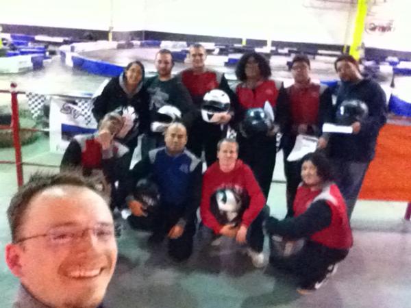 JoshuaHolec's tweet photo. Xtreme go-carts (42mph) with a great group of friends. http://t.co/2dm9r5sx