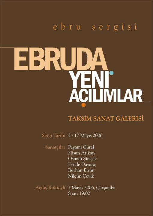 Ebruda Yeni Açılımlar...