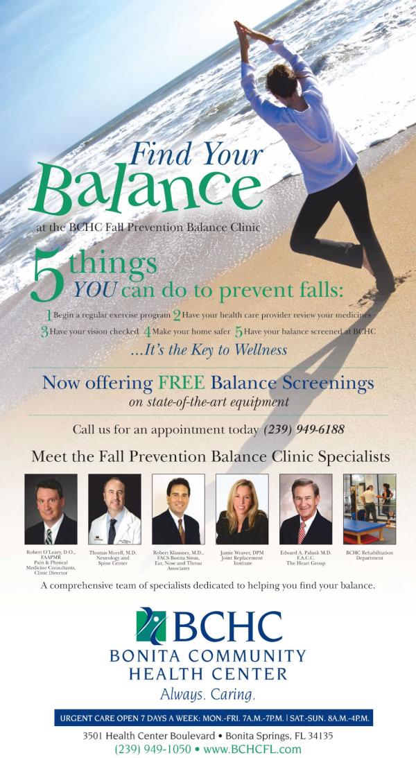 DoctorsOfSWFL's tweet image. Fall Prevention Balance Clinic at Bonita Community Health Center! FREE Balance Screenings on state-of-the-art equipment