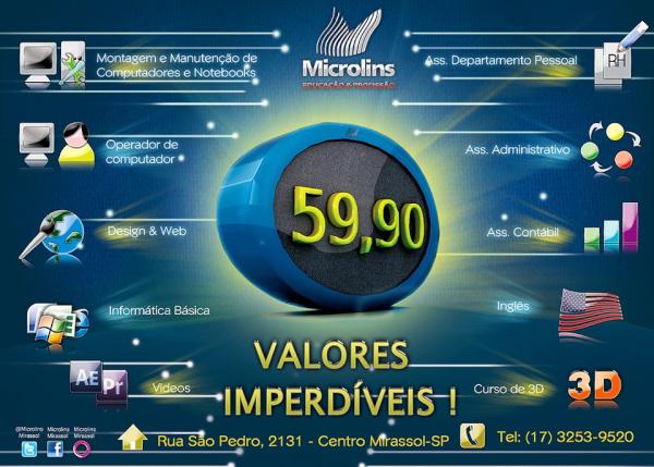 MicrolinsMirass's tweet image. Nossos cursos confira!! :D