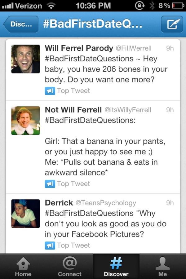 aakooley's tweet image. #BadFirstDateQuestions these are making me die