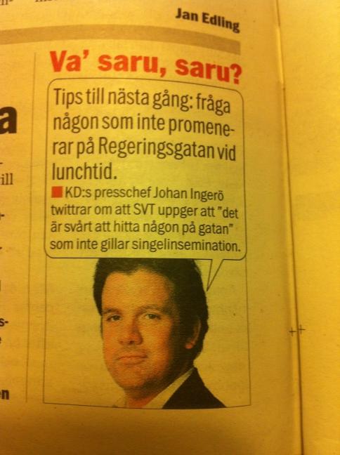 fredrikhardt's tweet image. Dagens citat från @JohanIngero !#svpol #kd2012 #insemination