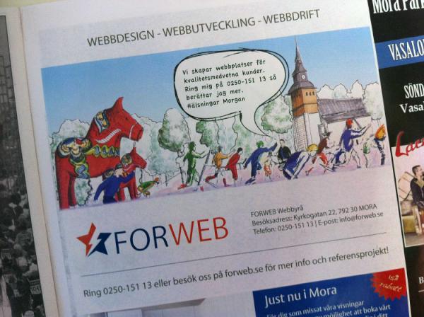 morgangrip's tweet image. Annons i veckans Masen #Forweb #Mora #Masen forweb.se