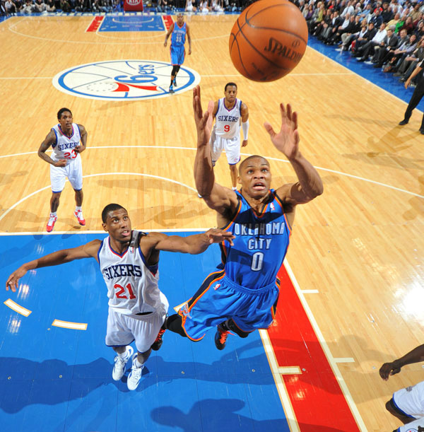 okcthunder's tweet photo. Take a look at photos from last night's @okcthunder win over @sixers. http://t.co/ZeIV29qd http://t.co/yy63SM4o
