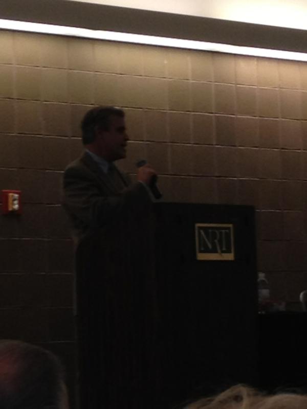 GeorgeKraus's tweet photo. Bruce Zipf of NRT talks of YOY unit sales up 40% in some CB areas...good news for @coldwellbnkr ,@cbwestfield #genblue http://t.co/VfjRAbpc