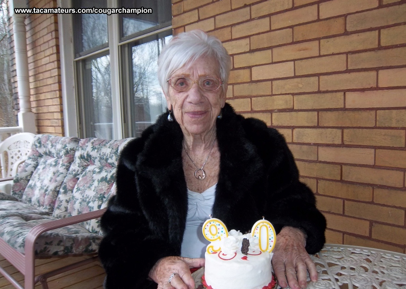Tacamateurs On Twitter New Video Cougar Champion Helps Granny Marge Celebrates Her 90th 