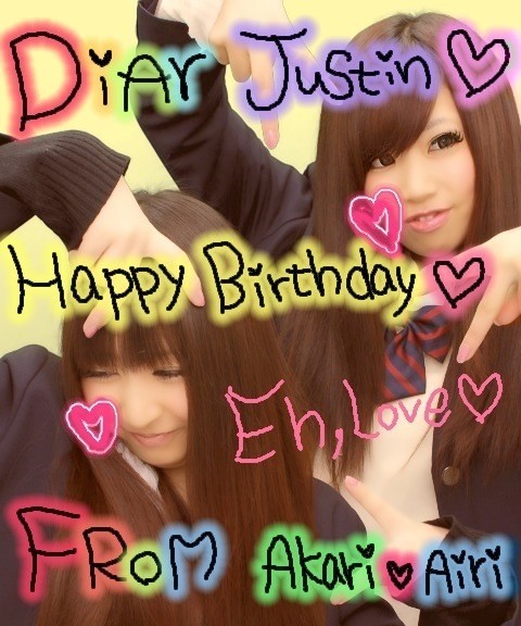 Sakurii07's tweet photo. @justinbieber Happy Birthday <3 !!!
Please enjoy yourself for one year!
I love Justin Bieber <3
#Happy18fromJapan http://t.co/4tfENDPo