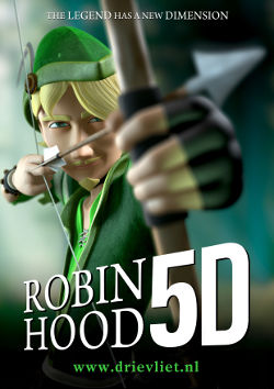Ook nieuw: ROBIN HOOD 5D! Kan hij de prachtige dame Marian bevrijden uit de klauwen van de Sheriff van Notingham?