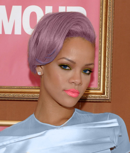 toofukinpretty's tweet image. EEEeeeeeeee Rihanna Violet Hair #2FYE I love I love
