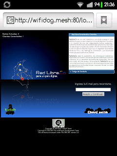 TuxBurn's tweet image. Terminado el portal cautivo del firmware #cloudmesh @TuxSoft @Nube_Libre @RedLibreCo