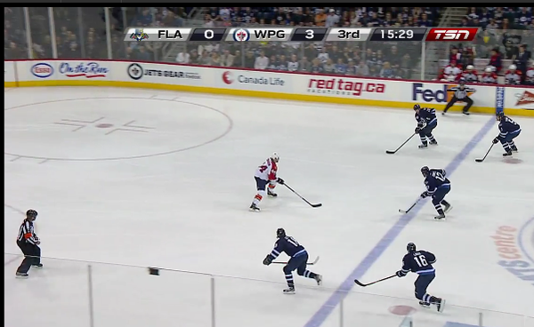travisyost's tweet photo. This could be the most ridiculous thing I've seen all season. Five on one?! #NHL http://t.co/ecdf7SJi