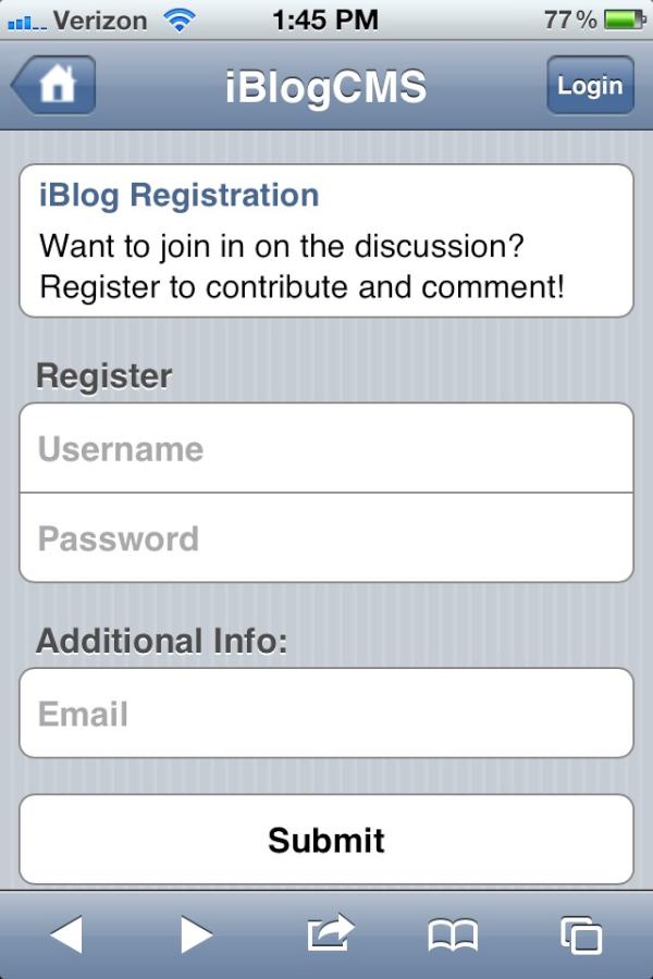 iBlogCMS tweet picture