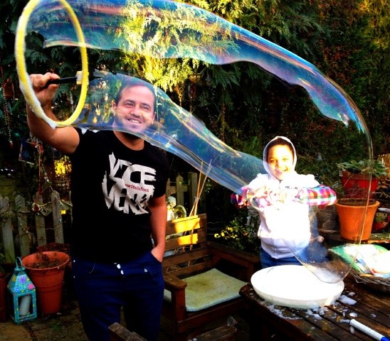 lukewestondj's tweet image. Bubbly goodness with my lovely cousin Safiya! #bubblesarefun