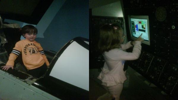 John David & Lucy still dreamin' about their trip to the Museum of
Aviation! Happy Monday! xx NG & Twins