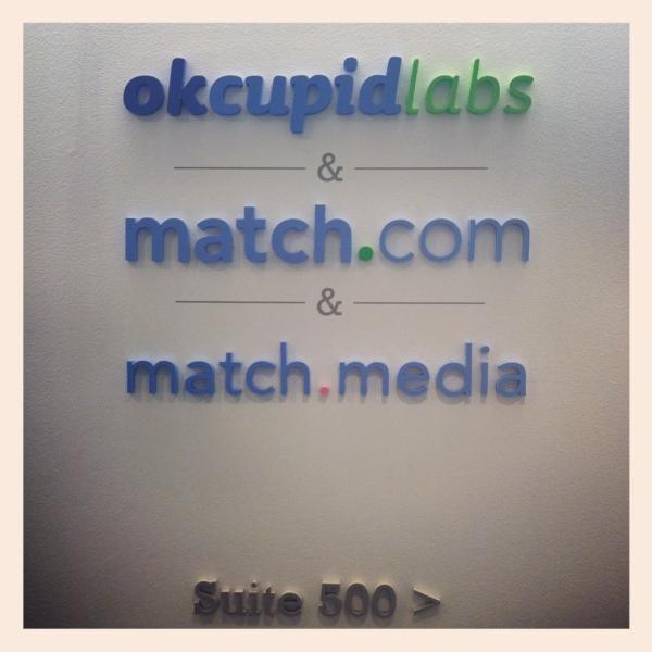 OkCupidLabs's tweet image. We marked our territory at OkCupid Labs. Check out our shiny new lobby sign!