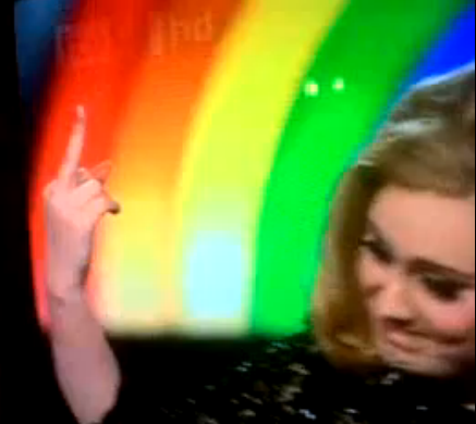 tweetingcamera's tweet photo. Adele got cut off at the Brits. Watched it on Tv, then found the clip on youtube.Think it was quite a poignant moment. http://t.co/peMnbHGy