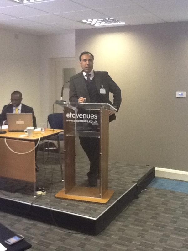 DHSCgovuk's tweet photo. Shaibal Roy talks at the #mapsandapps event. http://t.co/1sCpmWeK