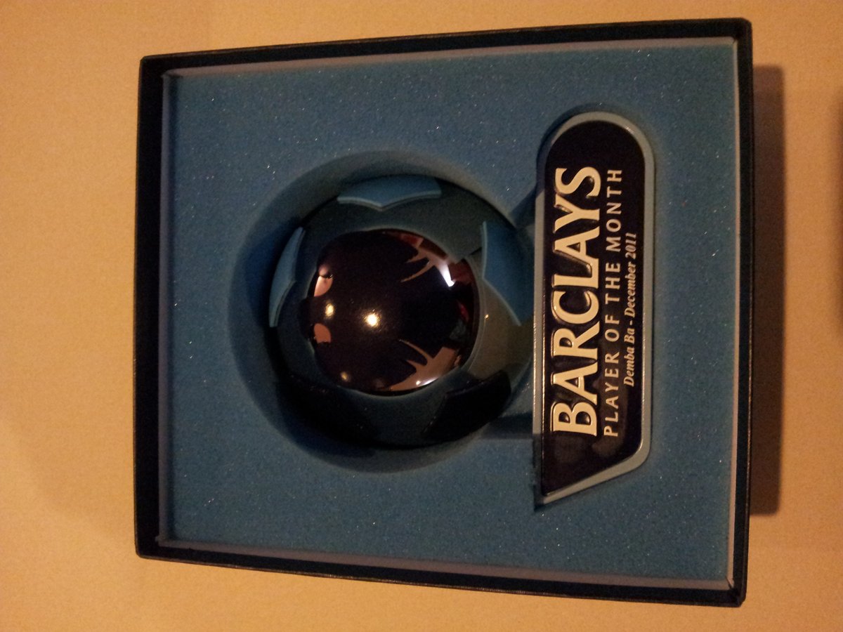 Demba Ba On Twitter Finally Got My Blarclays Pl Player Of December Http T Co Xshvllkc