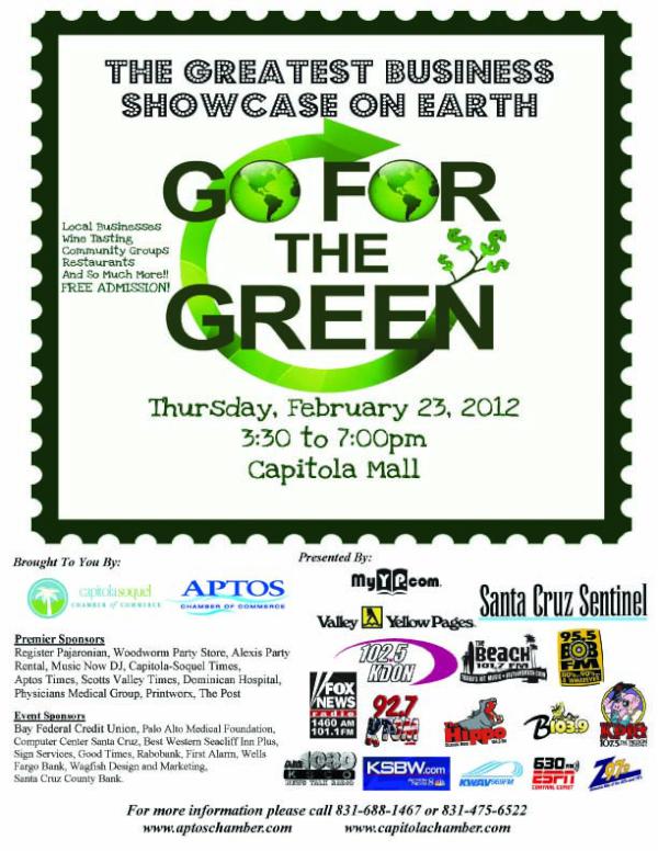 Come to the Business Showcase tomorrow at the Capitola Mall at 3:30pm.