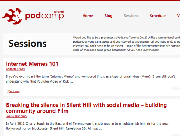 JonnyBunning's tweet image. Oh hai neighbour, @laurenonizzle your Internet Memes 101 is now listed on @podcamptoronto #pcto2012