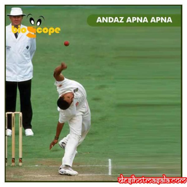 andaz apna apna! look at paul Adams of SA bowling style! amazing #bowlingstyle