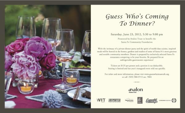 SFCommFound's tweet photo. This ad will appear in tomorrow's Pasatiempo, which should remind you to buy your tickets!! !! #guesswhodinner http://t.co/8DtxwcSv