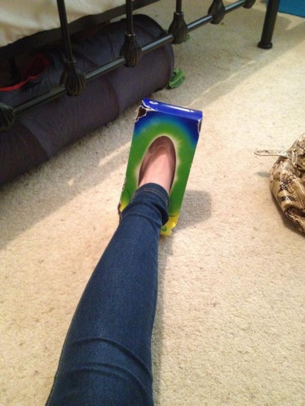 bobble84's tweet image. My new footwear around the house?! #boredom #LoosingThePlot