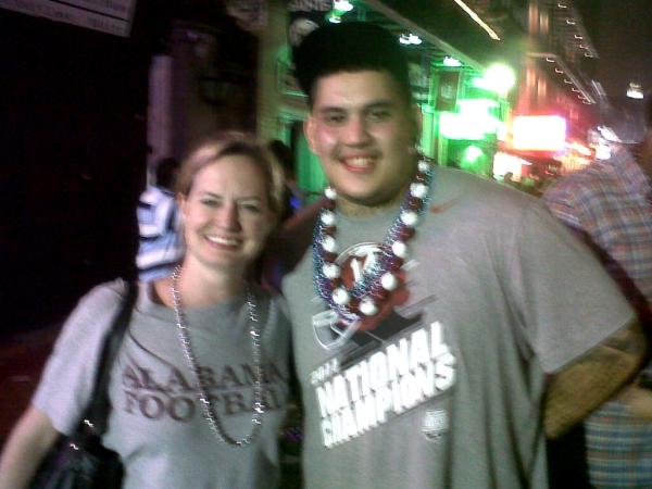 @Bama_Monstar54 on Bourbon Street after BCS